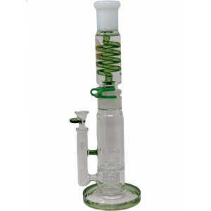 14" On Point Glass Detachable Glycerin Coil Water Pipe [JD716]